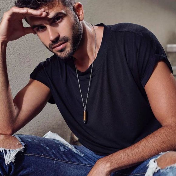 Gold & SIlver Metal Bullet Shaped Pendant Necklace w/ Sandalwood Essential Oil - Picture 5 of 7